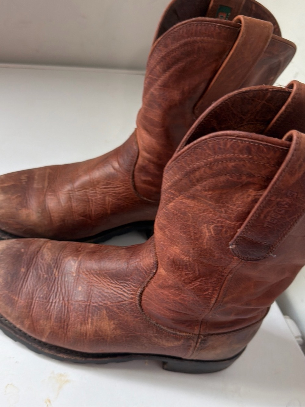 , Tecova cowboy men leather sz 9,5